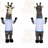 Giraffe Mascot Costume for Adults Custom Logo Party Character Suit