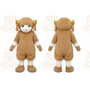 Sheep Mascot Costume for Adults Custom Logo Party Character Suit