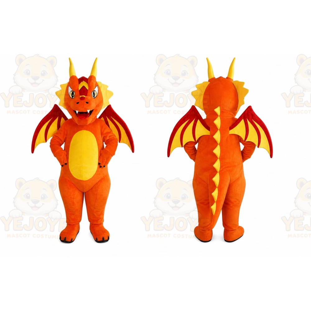 Dragon Mascot Costume for Adults Custom Logo Party Character Suit