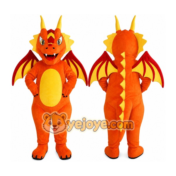 Dragon Mascot Costume for Adults Custom Logo Party Character Suit