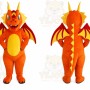 Dragon Mascot Costume for Adults Custom Logo Party Character Suit