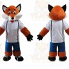 Fox Mascot Costume for Adults Custom Logo Party Character Suit