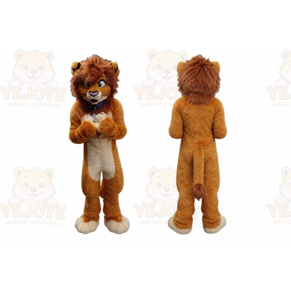 Lion Mascot Costume for Adults Custom Logo Party Character Suit