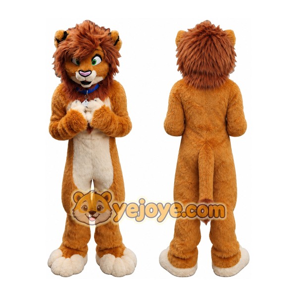 Lion Mascot Costume for Adults Custom Logo Party Character Suit