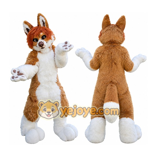 Fox Mascot Costume for Adults Custom Logo Party Character Suit
