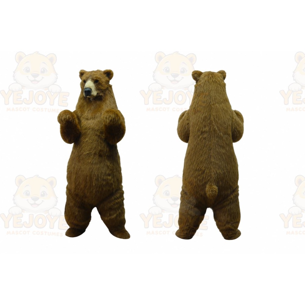 Bear Mascot Costume for Adults Custom Logo Party Character Suit