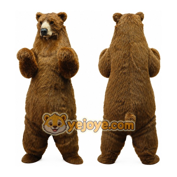 Bear Mascot Costume for Adults Custom Logo Party Character Suit