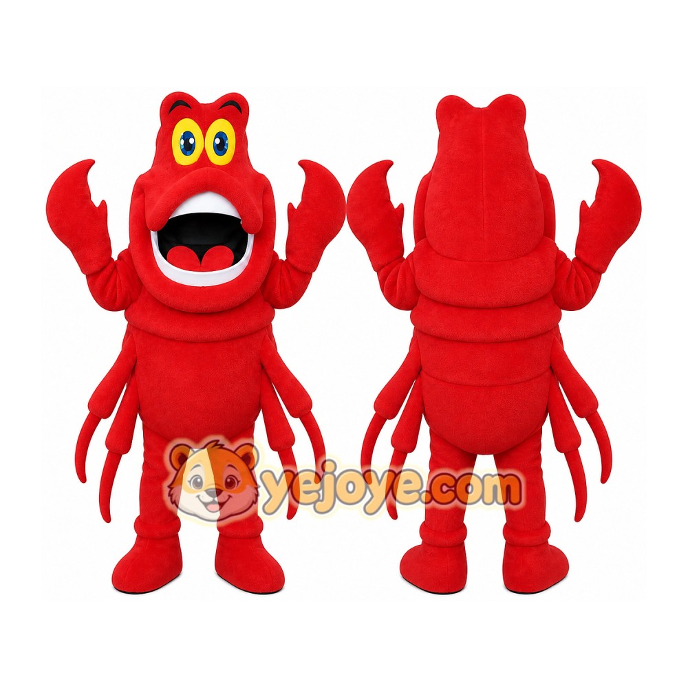 Lobster Mascot Costume for Adults Custom Logo Party Character Suit