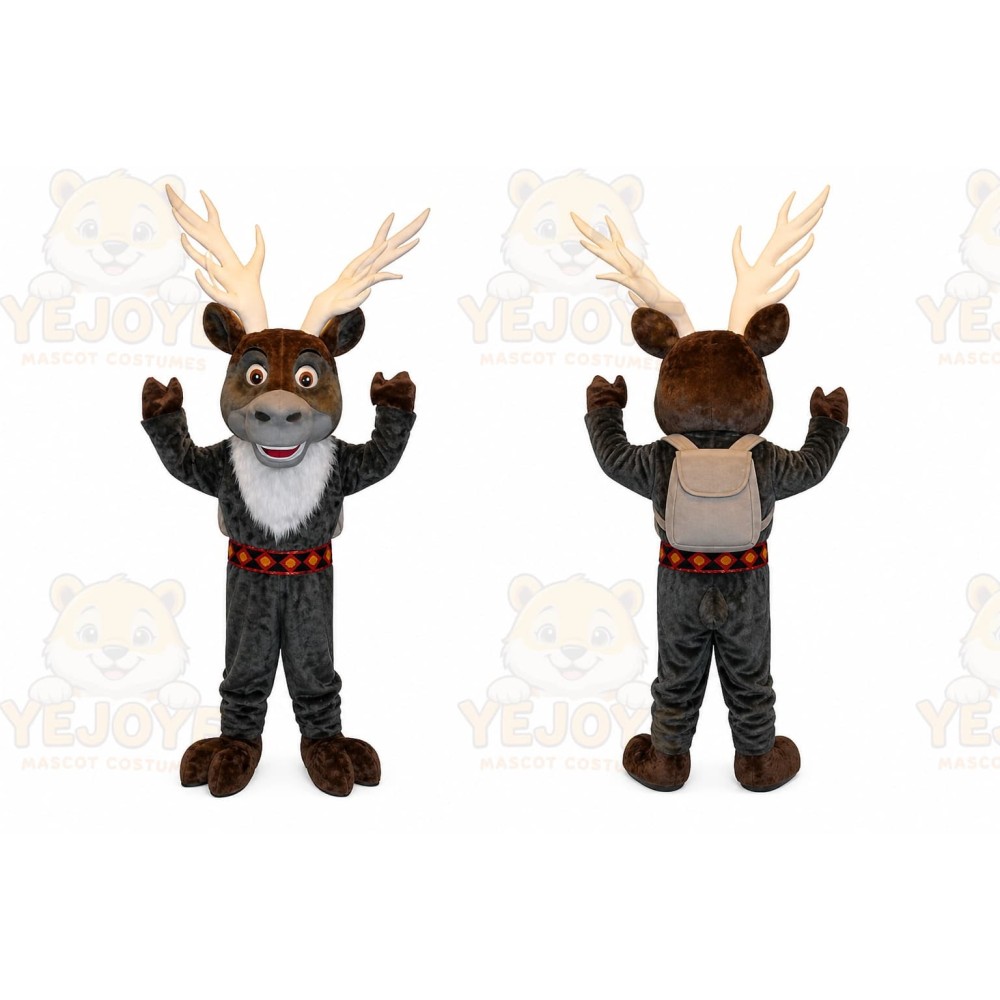 Reindeer Mascot Costume for Adults Custom Logo Party Character Suit