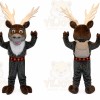 Reindeer Mascot Costume for Adults Custom Logo Party Character Suit