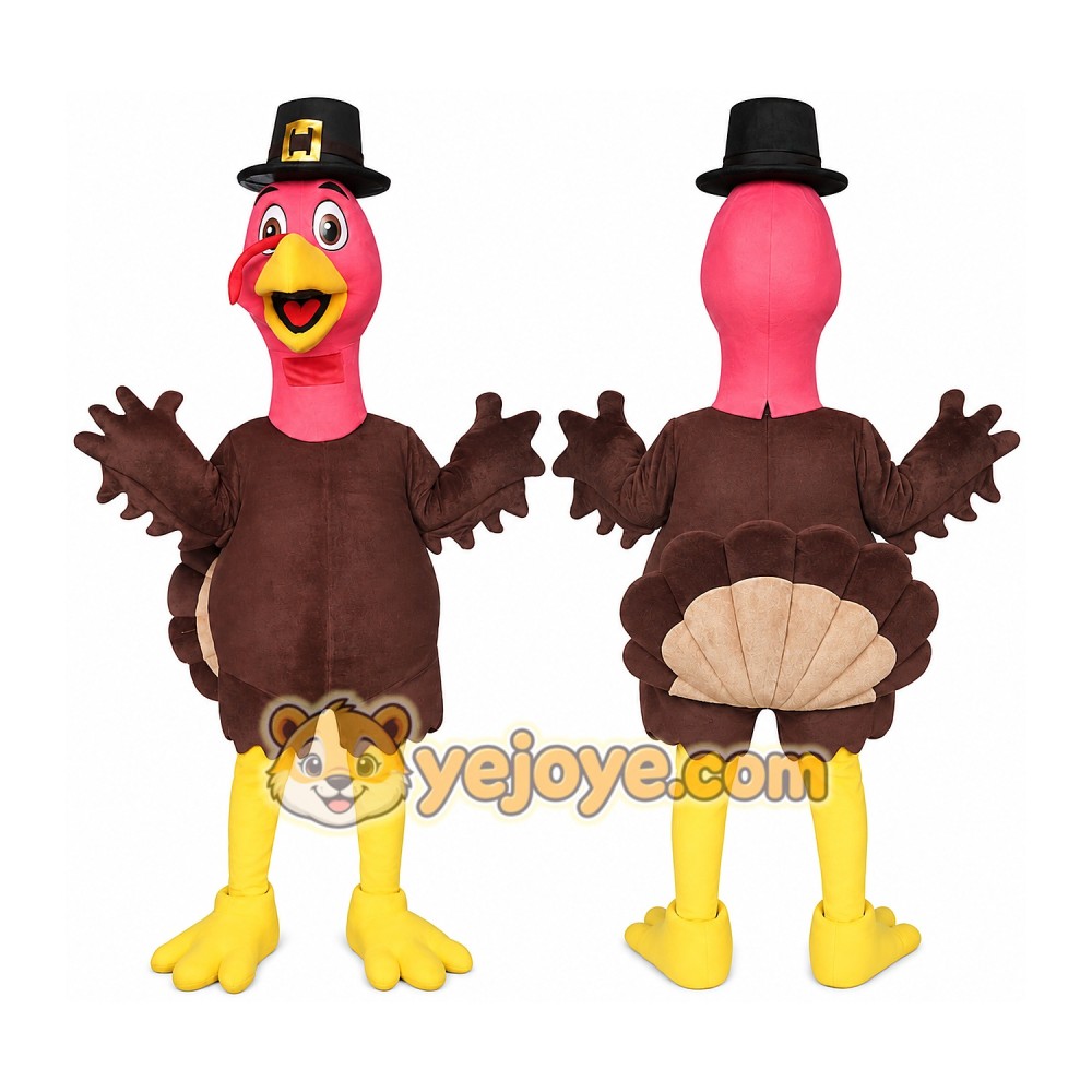 Turkey Mascot Costume for Adults Custom Logo Party Character Suit Turkey Mascot Costume for Adults Custom Logo Party Character Suit