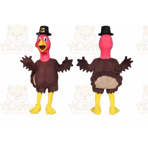Turkey Mascot Costume for Adults Custom Logo Party Character Suit