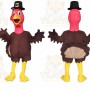 Turkey Mascot Costume for Adults Custom Logo Party Character Suit