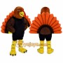 Turkey Mascot Costume for Adults Custom Logo Party Character Suit