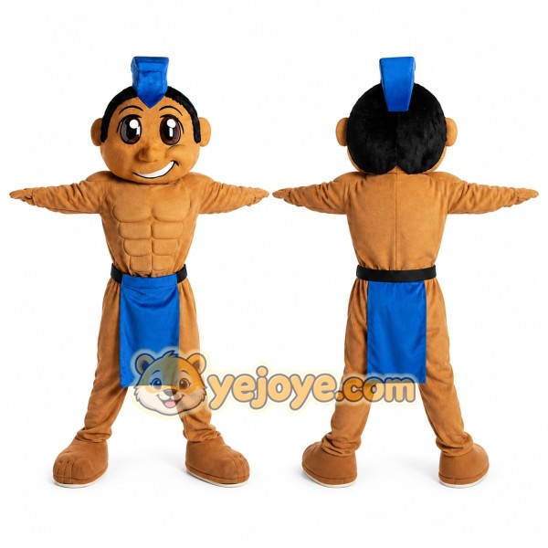Strongman Mascot Costume for Adults Custom Logo Party Character Suit
