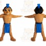 Strongman Mascot Costume for Adults Custom Logo Party Character Suit