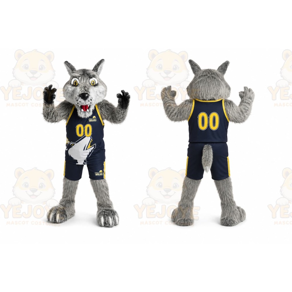 Wolf Mascot Costume for Adults Custom Logo Party Character Suit