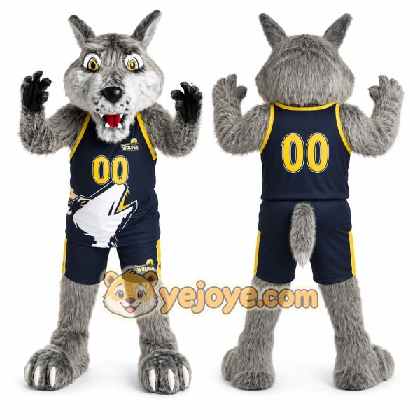 Wolf Mascot Costume for Adults Custom Logo Party Character Suit