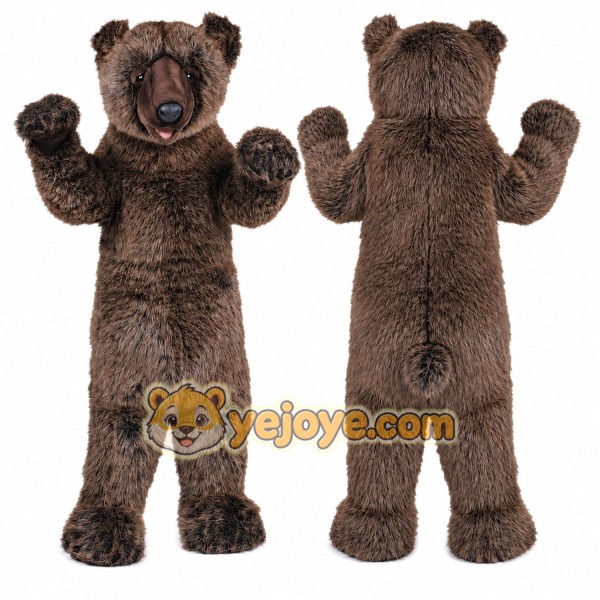 Bear Mascot Costume for Adults Custom Logo Party Character Suit