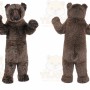 Bear Mascot Costume for Adults Custom Logo Party Character Suit