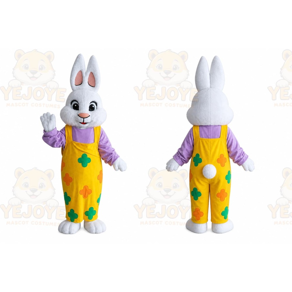 Rabbit Mascot Costume for Adults Custom Logo Party Character Suit