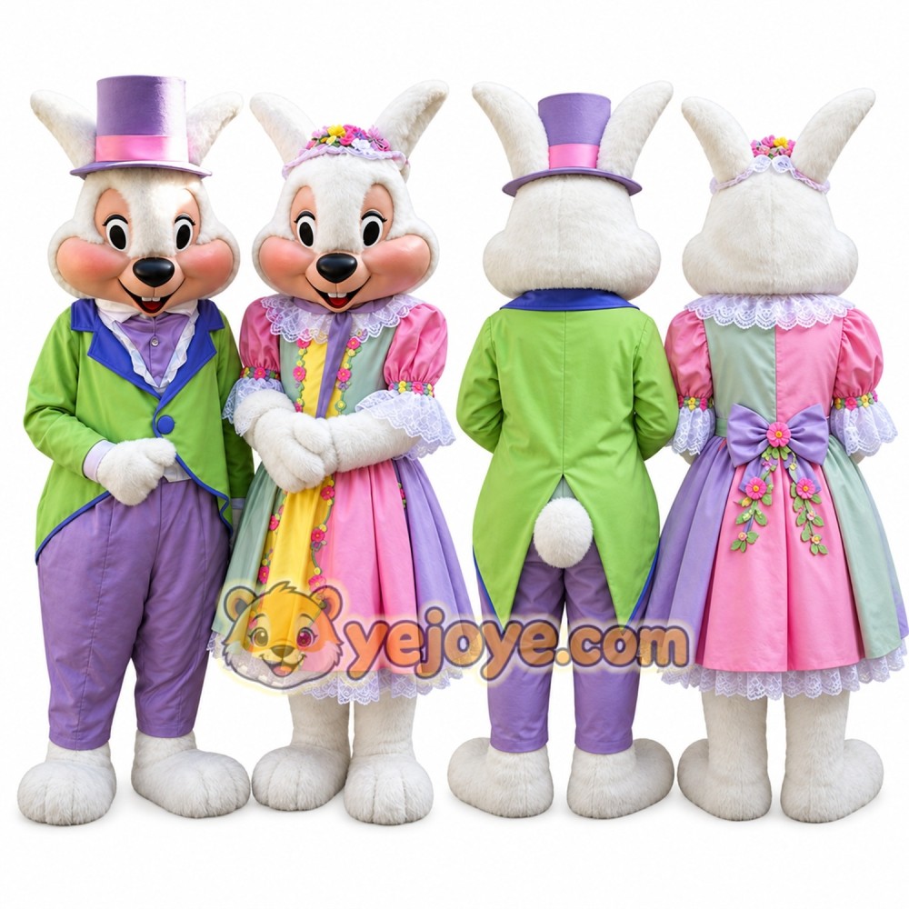 Rabbit Mascot Costume for Adults Custom Logo Party Character Suit Rabbit Mascot Costume for Adults Custom Logo Party Character Suit