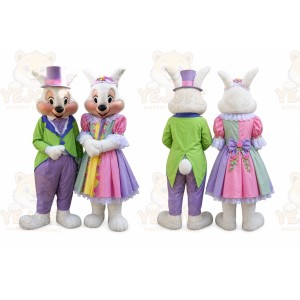 Rabbit Mascot Costume for Adults Custom Logo Party Character Suit