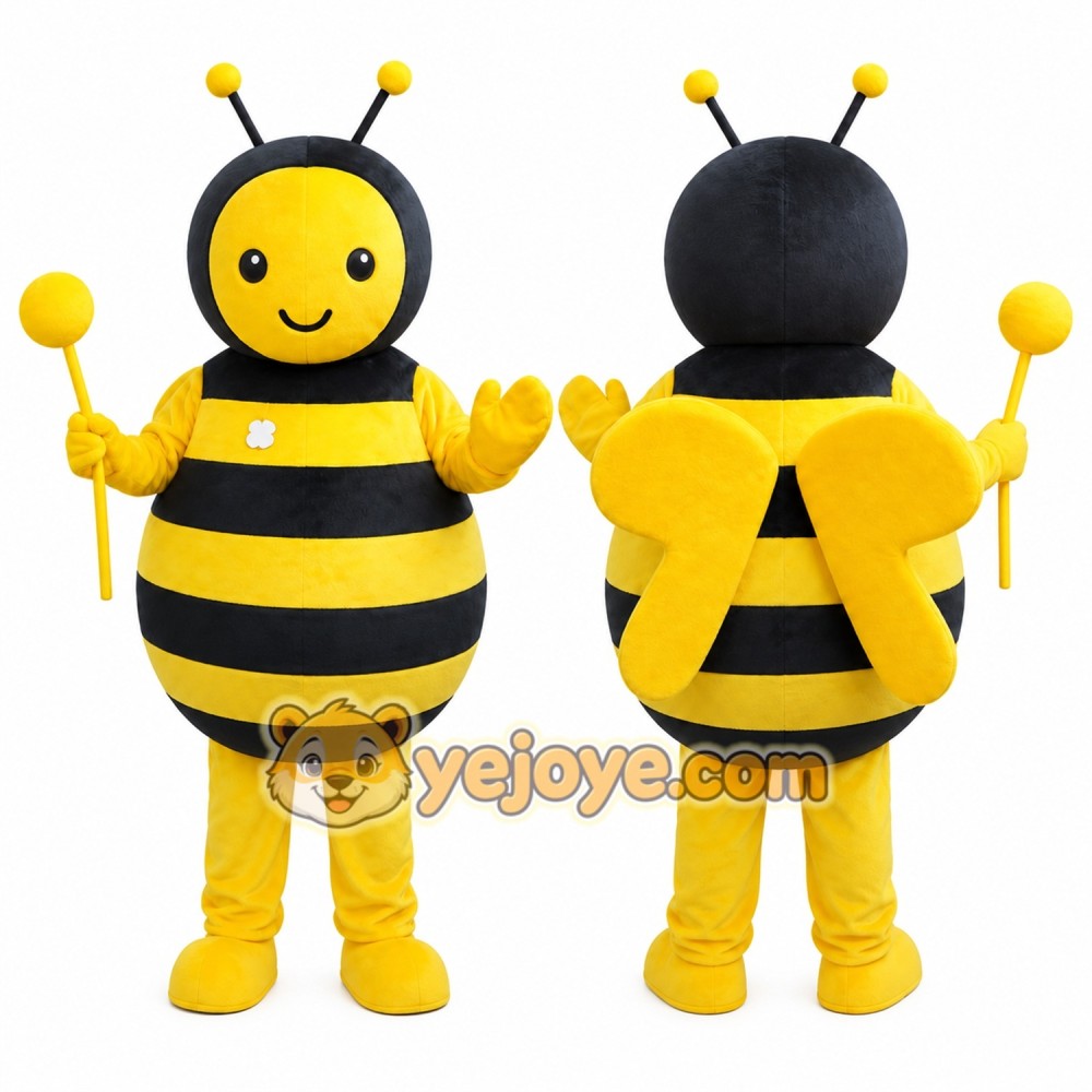 Bee Mascot Costume for Adults Custom Logo Party Character Suit Bee Mascot Costume for Adults Custom Logo Party Character Suit
