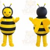 Bee Mascot Costume for Adults Custom Logo Party Character Suit