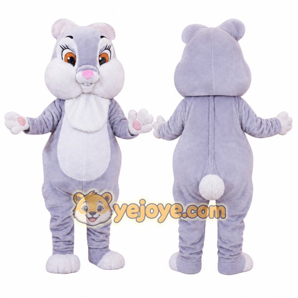Purple Rabbit Mascot Costume for Adults Custom Logo Party Character Suit