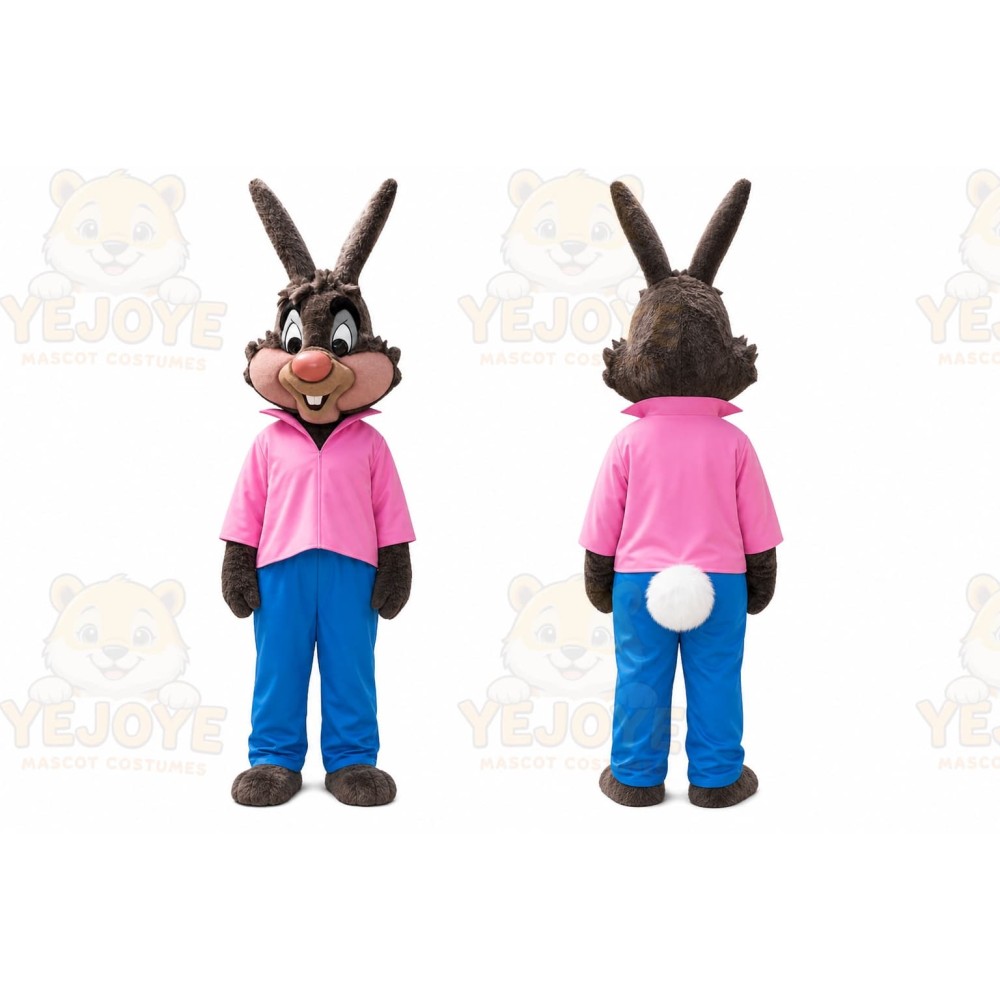 Rabbit Mascot Costume for Adults Custom Logo Party Character Suit