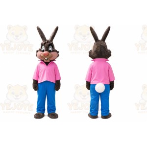 Rabbit Mascot Costume for Adults Custom Logo Party Character Suit