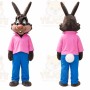Rabbit Mascot Costume for Adults Custom Logo Party Character Suit