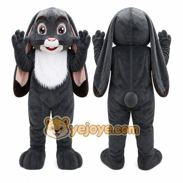 Rabbit Mascot Costume for Adults Custom Logo Party Character Suit