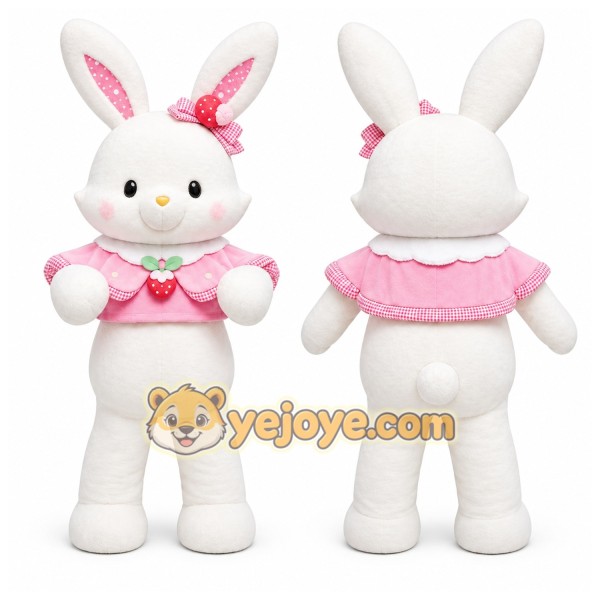 Rabbit Mascot Costume for Adults Custom Logo Party Character Suit