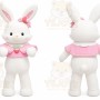 Rabbit Mascot Costume for Adults Custom Logo Party Character Suit