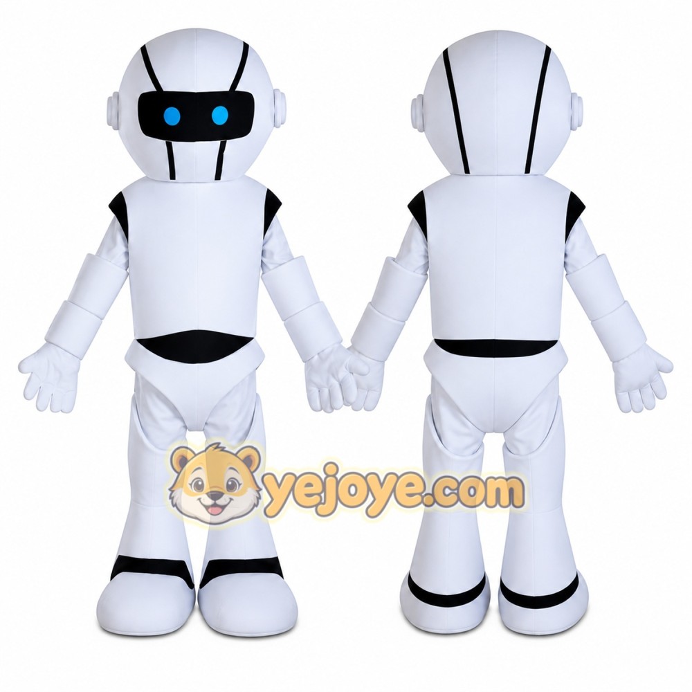 Robot Mascot Costume for Adults Custom Logo Party Character Suit