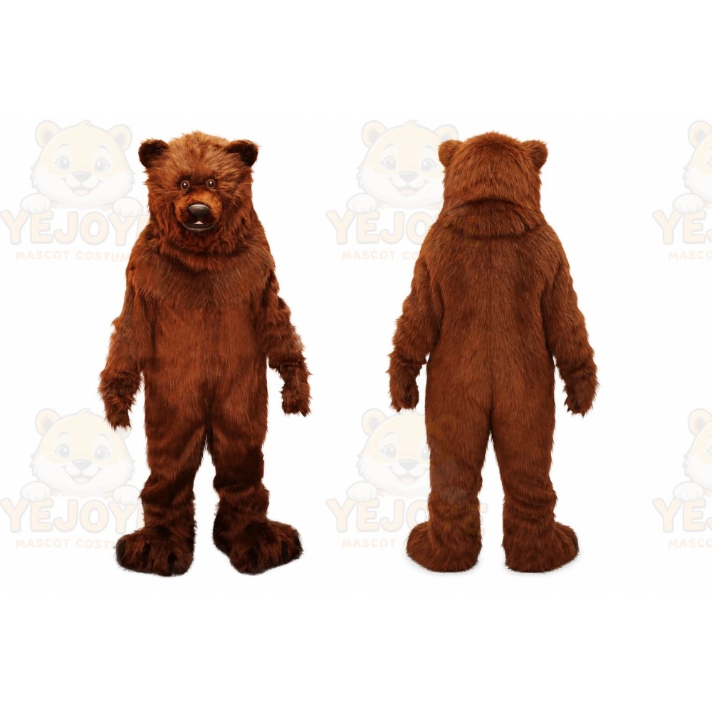 Bear Mascot Costume for Adults Custom Logo Party Character Suit