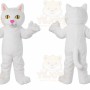 Cat Mascot Costume for Adults Custom Logo Party Character Suit