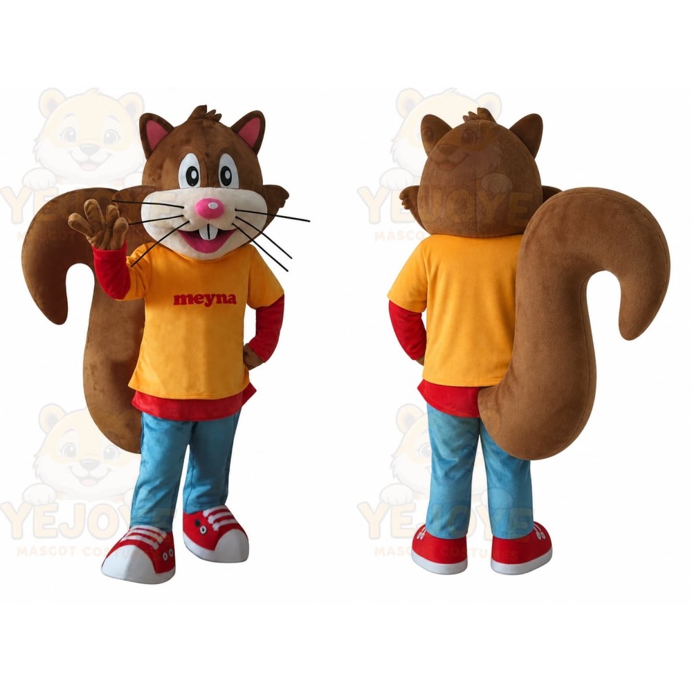 Squirrel Mascot Costume for Adults Custom Logo Party Character Suit
