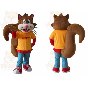 Squirrel Mascot Costume for Adults Custom Logo Party Character Suit