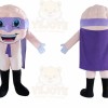 Superhero mascot Mascot Costume for Adults Custom Logo Party Character Suit