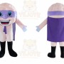 Superhero mascot Mascot Costume for Adults Custom Logo Party Character Suit