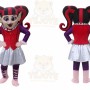 Harlequin character Mascot Costume for Adults Custom Logo Party Character Suit