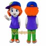 Orange Haired Cartoon Child Mascot Costume for Adults Custom Logo Party Character Suit