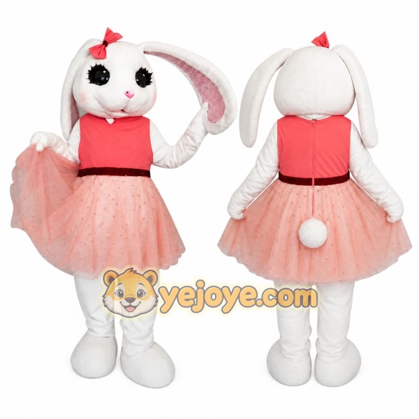Bunny Mascot Costume for Adults Custom Logo Party Character Suit