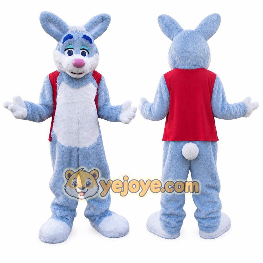 Bunny Mascot Costume for Adults Custom Logo Party Character Suit