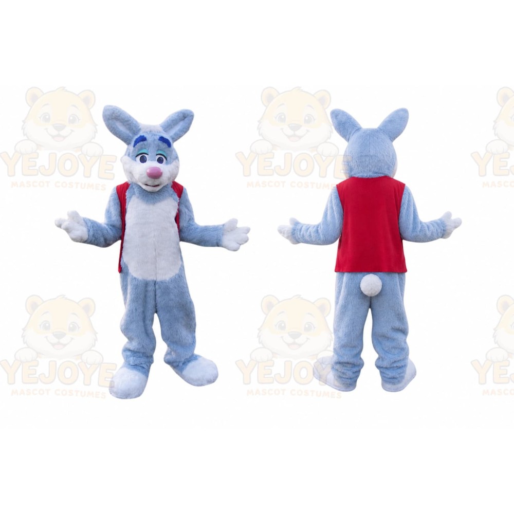 Bunny Mascot Costume for Adults Custom Logo Party Character Suit