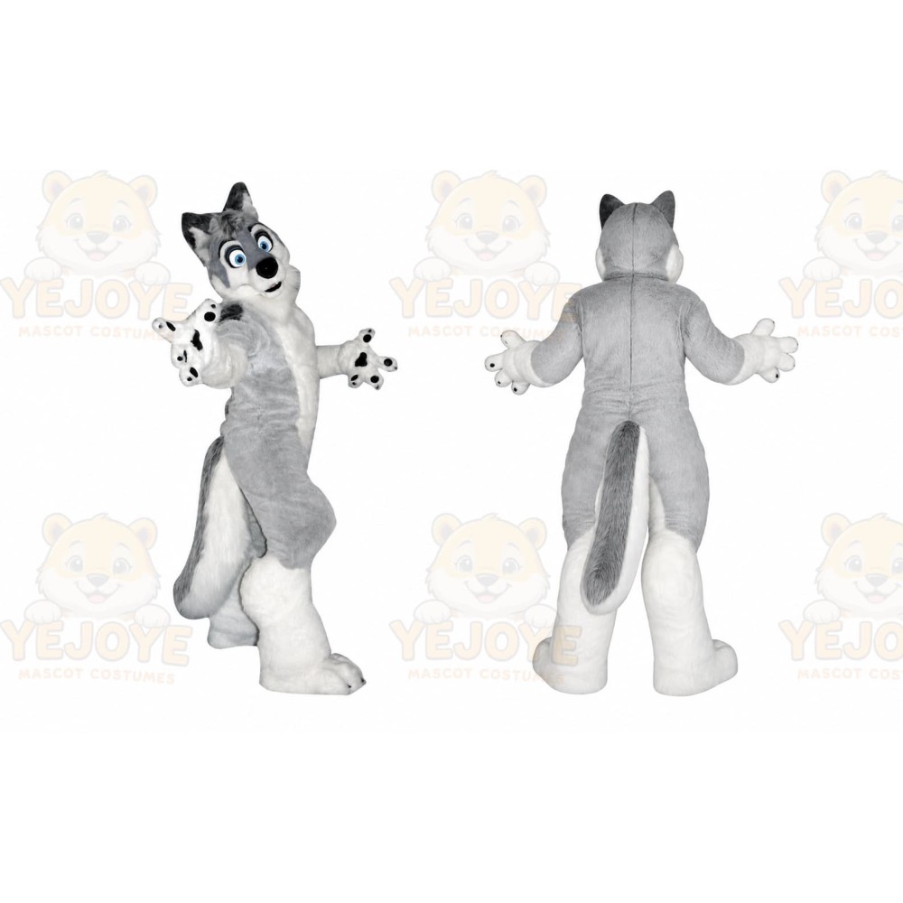 Wolf Mascot Costume for Adults Custom Logo Party Character Suit