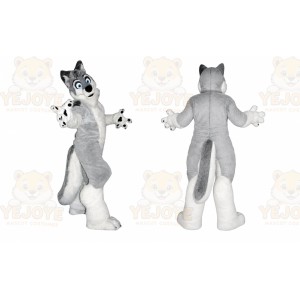 Wolf Mascot Costume for Adults Custom Logo Party Character Suit